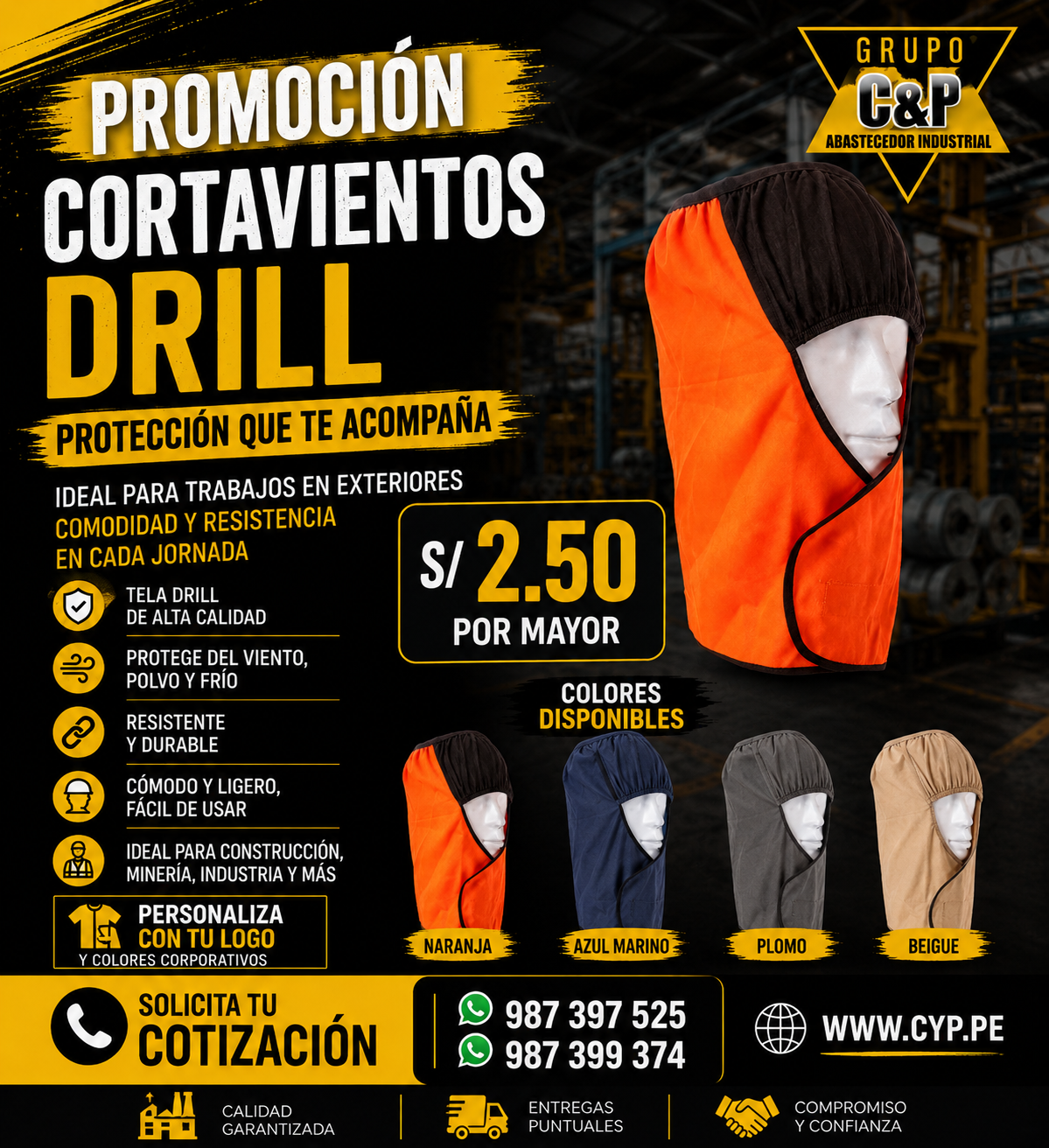 CORTAVIENTOS DRILL
