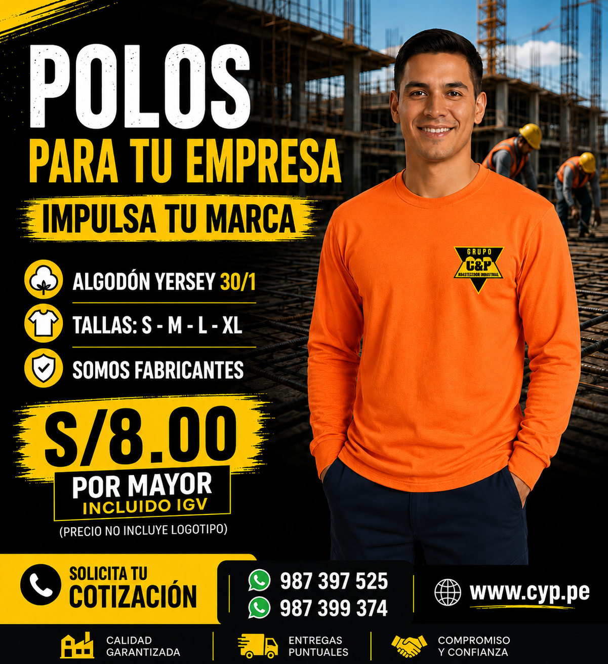 PROMOCION DE POLO NARANJA